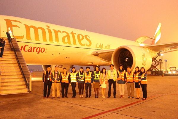 Ga hàng hóa ALS chào đón chuyến bay hàng hóa đầu tiên của Emirates