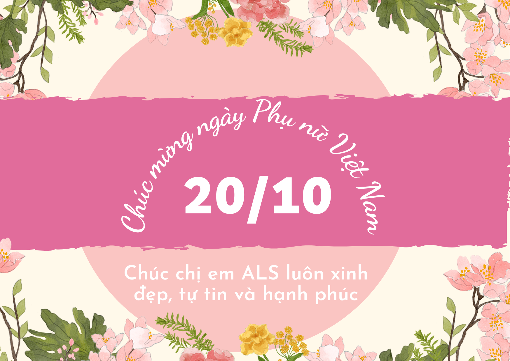 Trong ngày Phụ Nữ Việt Nam 20/10, các đơn vị ALS trên toàn quốc chào mừng và tri ân các nữ nhân viên đã và đang đóng góp vô giá cho sự phát triển của công ty. Hãy cùng nhau tôn vinh các chị em phụ nữ, đặc biệt là những người phụ nữ trong công ty ALS, vì những đóng góp của họ đã giúp ALS trở nên mạnh mẽ hơn và đem lại những giá trị tốt đẹp cho khách hàng.